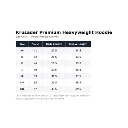 Krusader Premium Heavyweight Hoodie