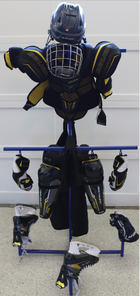 End the scourge of dreaded hockey stench by making a hockey equipment  drying rack!